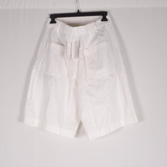 Vince Washed Cotton Bermuda Shorts in Off-white - Picture 5 of 5